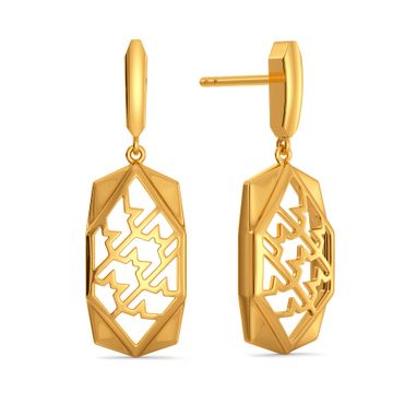 Twill Takeover Gold Drop Earring