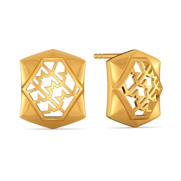 Twill Takeover Gold Earrings