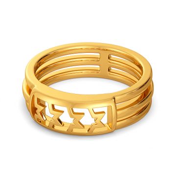 Tweed At Work Gold Rings