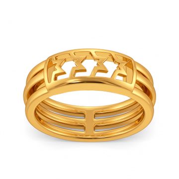 Tweed At Work Gold Rings