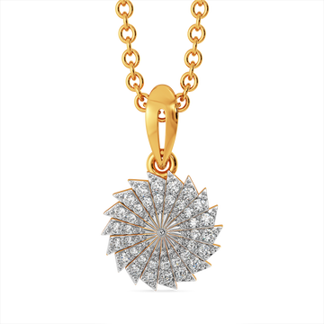 Pleated Glam Diamond Pendants