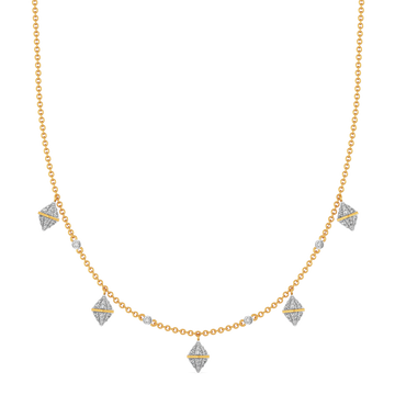 Pretty Pleats Diamond Necklaces