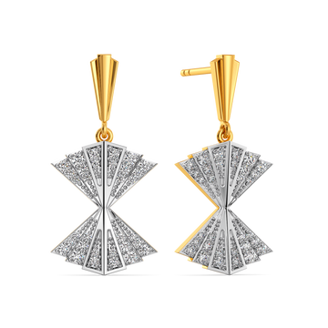 Pleat Appeal Diamond Earrings
