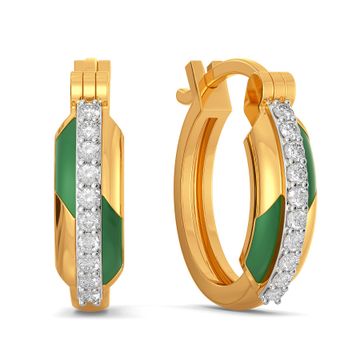 Green Parades Diamond Earrings