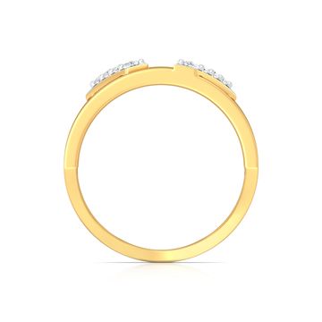 Dancing Stripes Diamond Rings