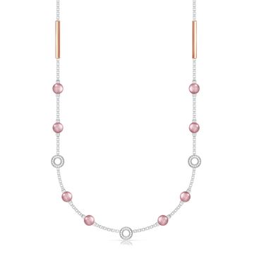 Rose blush Diamond Necklaces