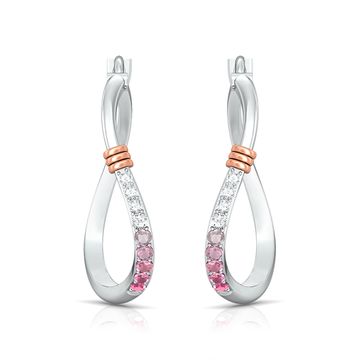 Brushed Pink Diamond Earrings