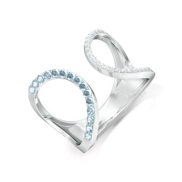 Hip Paperclip Diamond Rings