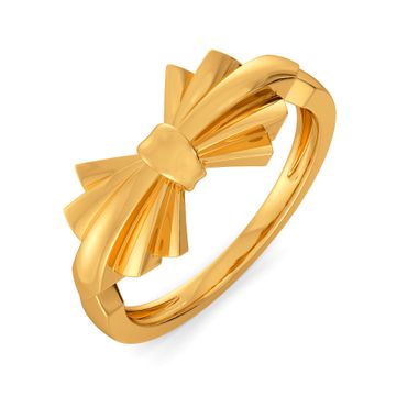 Knot A Bow Gold Rings