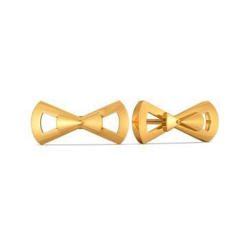 Bow Toned Gold Earrings