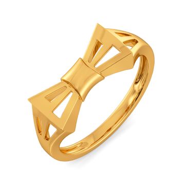 Beat of the Bow Gold Rings