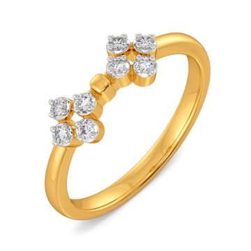 Floret Knots Diamond Rings