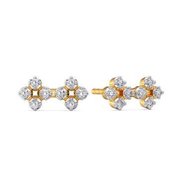 Floret Knots Diamond Earrings