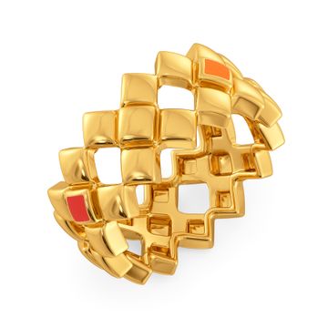 Chic Geometry Gold Rings