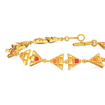 Thrill O Pixel Gold Bracelets