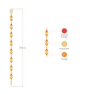 Thrill O Pixel Gold Bracelets