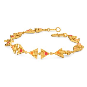 Thrill O Pixel Gold Bracelets