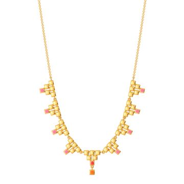 Grid Rules Gold Necklaces