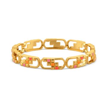 Patterns All Over Gold Bangles