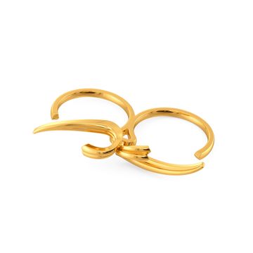 Twirl Tale Gold Rings