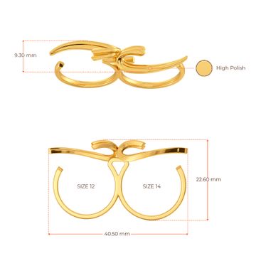 Twirl Tale Gold Rings