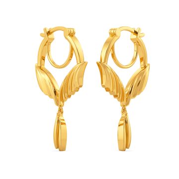 Pleats on Fleek Gold Earrings