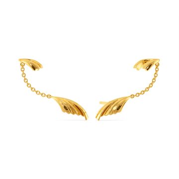 Pleats on Fleek Gold Earrings
