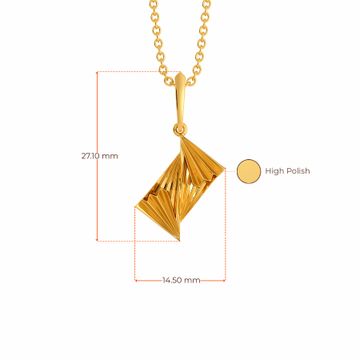 Regally Layered Gold Pendants