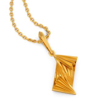 Regally Layered Gold Pendants