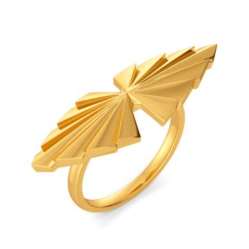Fan The Drama Gold Rings