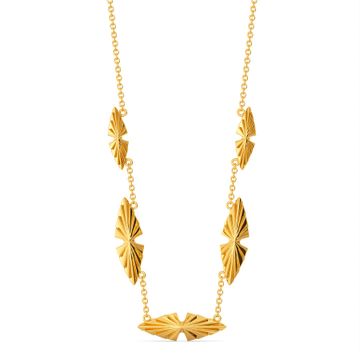 Fan The Drama Gold Necklaces