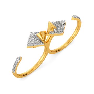 Majestic Folds Diamond Rings