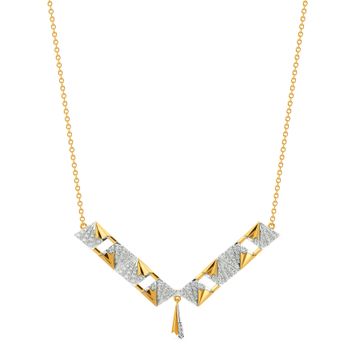 Majestic Folds Diamond Necklaces