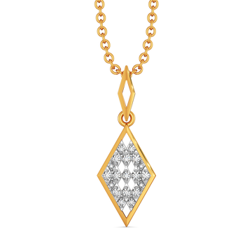 Power Plaid Diamond Pendants