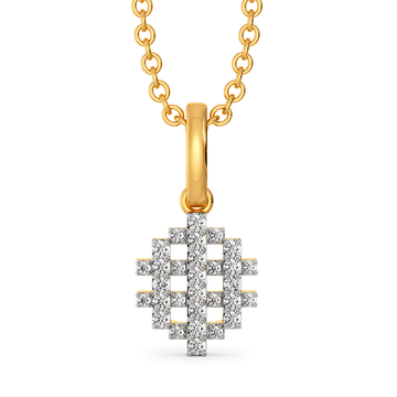Plaid is the Key Diamond Pendants