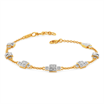 Plaid Unraveled Diamond Bracelets
