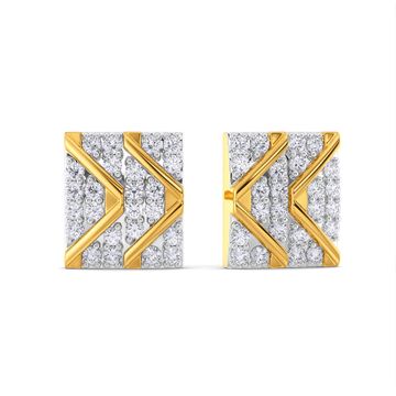 Sporty Chic Diamond Earrings