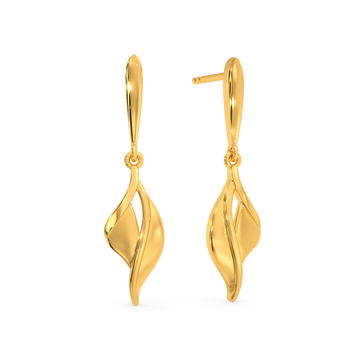 Wrapped in Cozy Gold Earrings