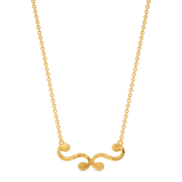 Wrapped in Cozy Gold Necklaces
