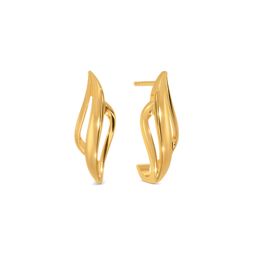 Autumn Wrapped Gold Earrings