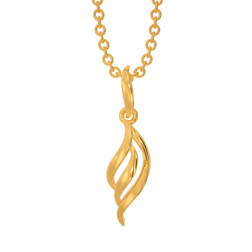 Autumn Wrapped Gold Pendants