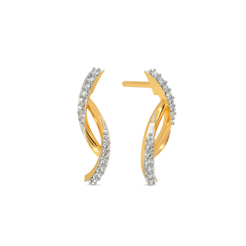Wrapped in Spark Diamond Earrings