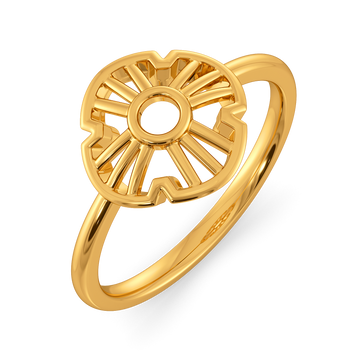 Summer Crochet Gold Rings