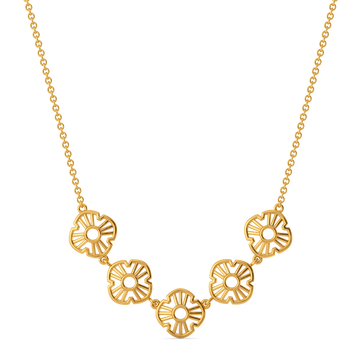 Summer Crochet Gold Necklaces