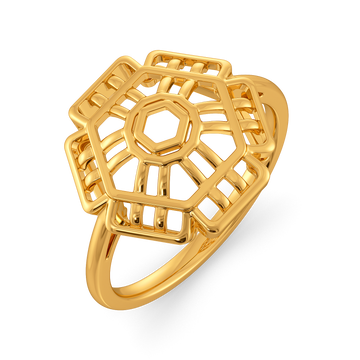 Yarn Whimsy Gold Rings