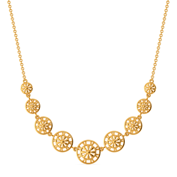 Rosy Knot Gold Necklaces
