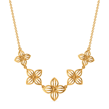 Woven Whispers Gold Necklaces