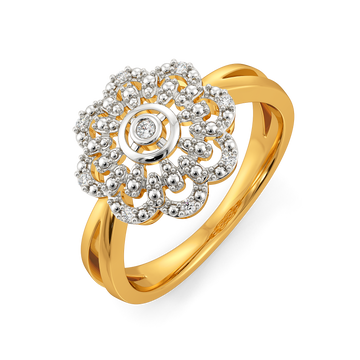 Crochet Charm Diamond Rings