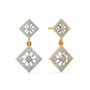 Yarn and Daydreams Diamond Earrings