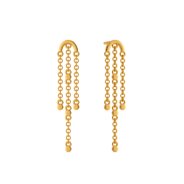 Mini Sparks Gold Earrings